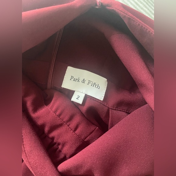 Park & Fifth Burgundy Gabriola Dress - Picture 4 of 6